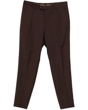 Caruso Pleated Trousers - Black