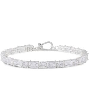 Crystal Haze Jewelry Eternity Bracelet - White