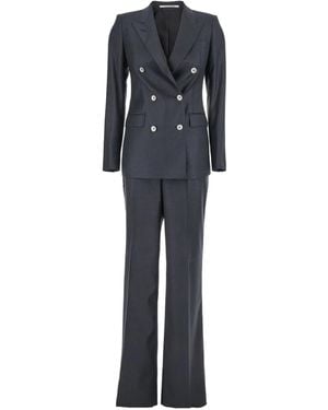 Tagliatore Double-Breasted Suit - Black