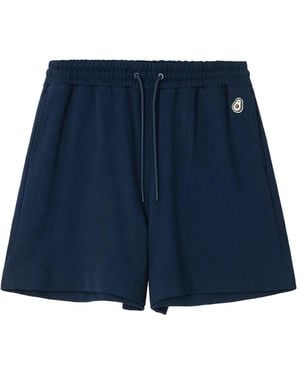 Chocoolate Drawstring Embroidered Shorts - Blue