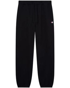 Champion Logo-Patch Track Pants - Black
