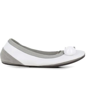 Dove Nuotano Gli Squali Becky Ballet Flats - White