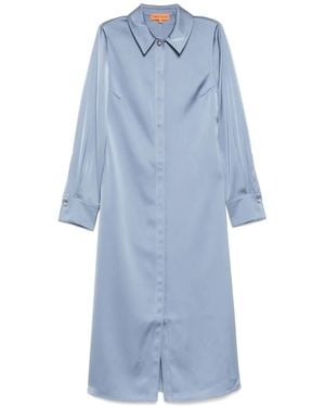 Stine Goya Collared Midi Dress - Blue