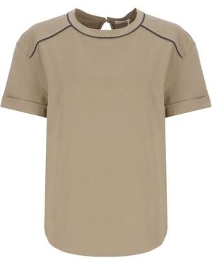 Brunello Cucinelli ショートスリーブ トップ - ナチュラル
