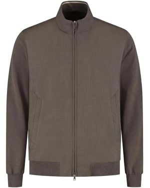 Paul & Shark Bomberjacke aus Seidengemisch - Braun