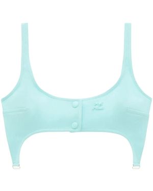 Courreges Sujetador Bretelles - Azul