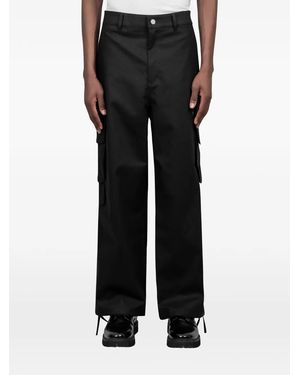 Arte' Button Trousers - Black