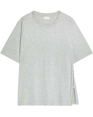 Dries Van Noten ボタンディテール Tシャツ - ホワイト