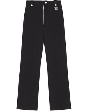 Ganni Straight-Leg Trousers - Blue