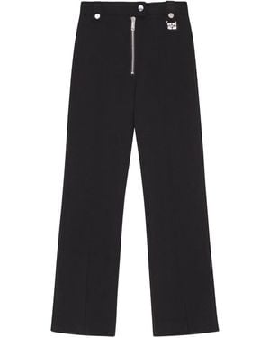 Ganni Straight-Leg Trousers - Blue