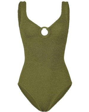 Hunza G Celine Badpak Met Oorring Detail - Groen