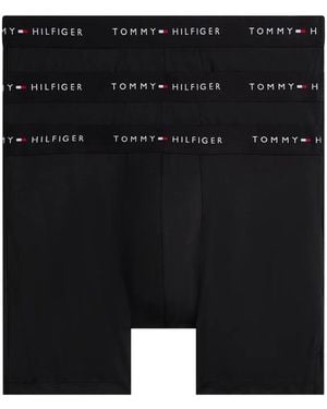 Tommy Hilfiger Logo-Waistband Boxers (Pack Of Three) - Black
