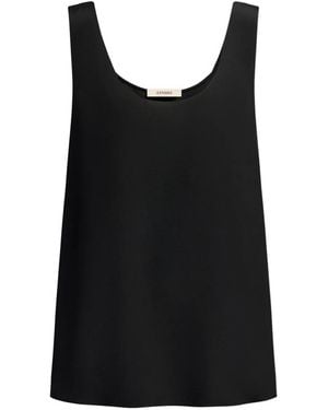 12 STOREEZ Silk Top - Black