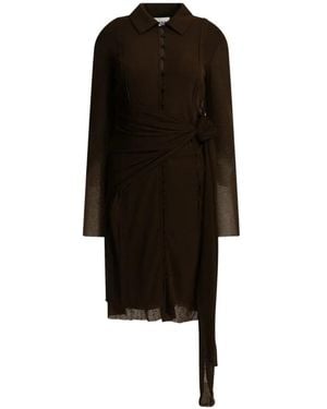 Ganni Long-Sleeve Dress - Black