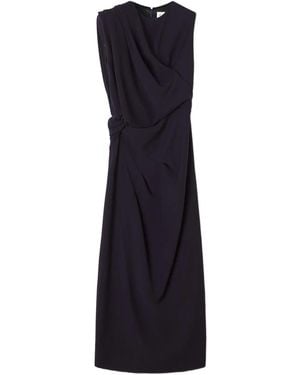 Lanvin Drapiertes Midikleid - Blau