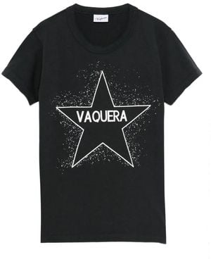 VAQUERA Star-Print T-Shirt - Black