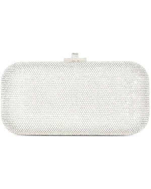 Judith Leiber Pochette À Ornements En Cristal - White