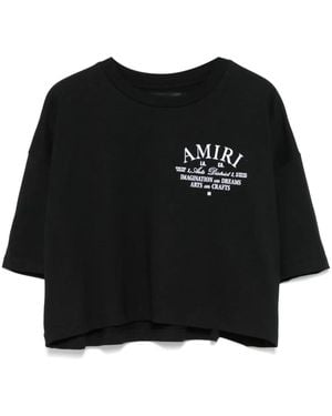 Amiri Arts District Cropped T-Shirt - Black