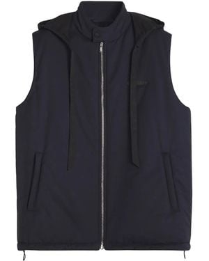 Lanvin Polyamide And Cotton Blend Jacket - Blue