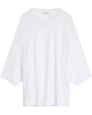 Dries Van Noten T-Shirt Mit Ballonärmeln - Weiß
