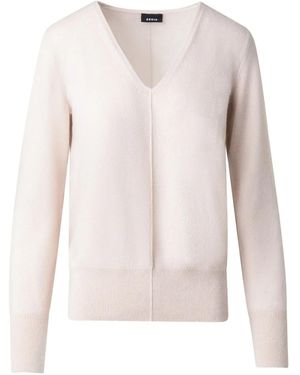 Akris Jersey A Paneles Con Cuello En V - Rosa