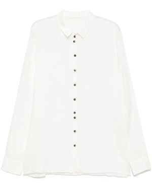 Label Under Construction Button-Up Shirt - White