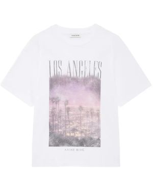Anine Bing Cade Tee Los Angeles - White