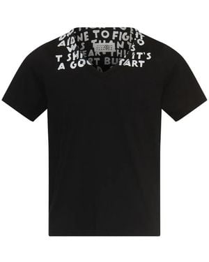 MM6 by Maison Margiela Sida-Print T-Shirt - Black