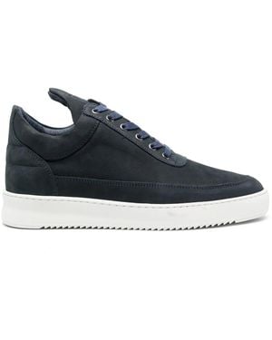 Filling Pieces Low-Top Suede Trainers - Blue