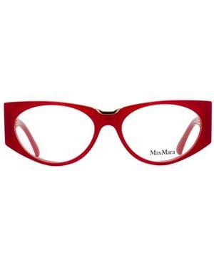 Max Mara Eyewear Brille Mit Geometrischem Gestell - Rot