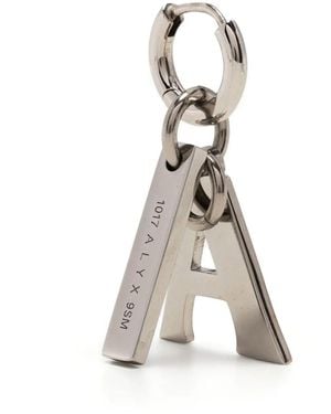 1017 ALYX 9SM Aチャーム ペンダント ピアス - ホワイト