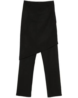 Pink Hose mit asymmetrischem Detail - Schwarz