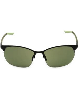 Nike Modern Metal Zone Oval-Frame Sunglasses - Green