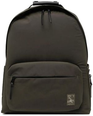 agnès b. Logo-Patched Backpack - Black