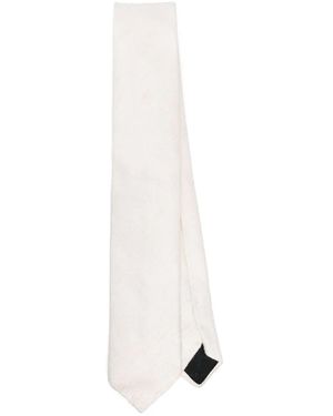 Lardini Silk Tie - White