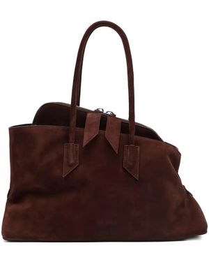 The Attico Top Handle Tote Bag - Brown