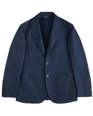 Fay Blazer Met Twee Knopen - Blauw