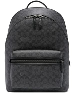 COACH Monogram-Print Adjustable Backpack - Black