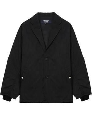 Comme des Garçons Pinstripe Three-Button Jacket - Black