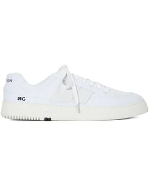 Osklen Panelled Lace-Up Low-Top Trainers - White