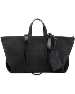 A.P.C. Grand Cabas Le Drummer En Daim - Black