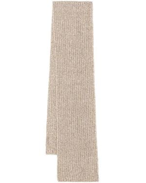 Marc O' Polo Chunky-Knit Scarf - White