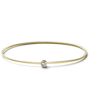 Shihara Bracciale One-Stone Hoop - Bianco