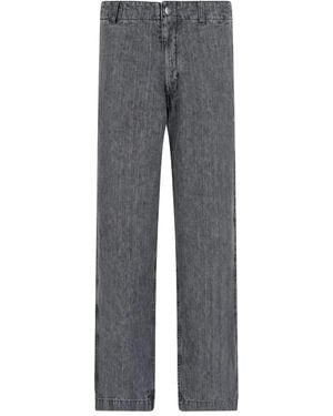 Giorgio Armani Linen Jeans - Grey
