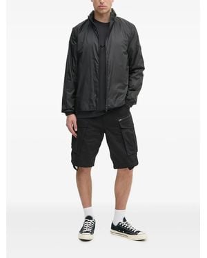 Rains Giacca Leggera Con Zip E Colletto Rialzato - Nero