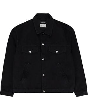 Purple Brand Ausgeblichene "Black" Jeansjacke - Schwarz