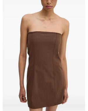 Résumé Robe-Bustier À Coupe Courte - Marron