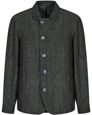 Giorgio Armani Sobrecamisa con forro - Negro