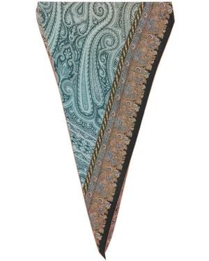 Pierre Louis Mascia Paisley-Print Scarf - Green