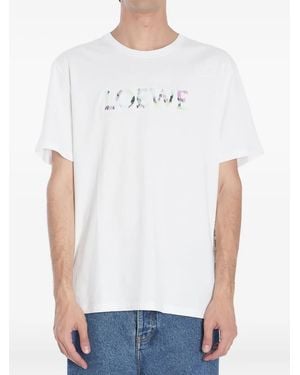 Loewe Logo Crew Neck T-Shirt - White